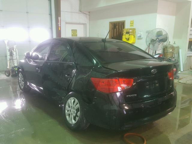 KNAFU4A28C5612697 - 2012 KIA FORTE EX BLACK photo 3