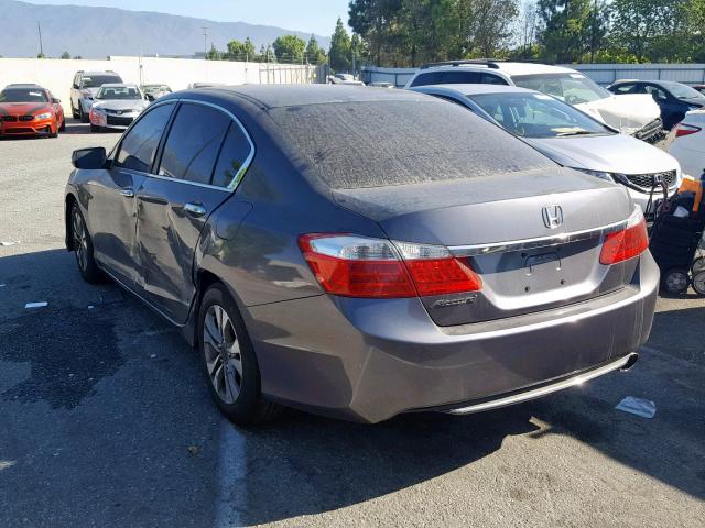 1HGCR2F34DA189320 - 2013 HONDA ACCORD LX GRAY photo 3