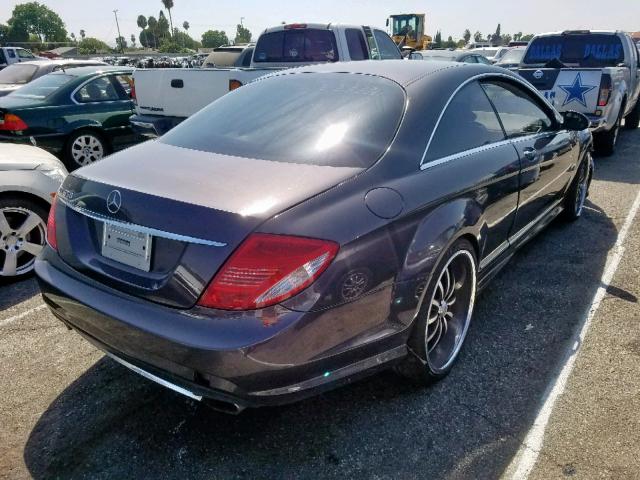 WDDEJ71X17A006908 - 2007 MERCEDES-BENZ CL 550 CHARCOAL photo 4