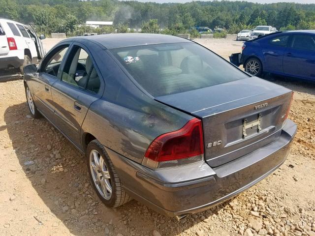 YV1RS592462544768 - 2006 VOLVO S60 2.5T SILVER photo 3