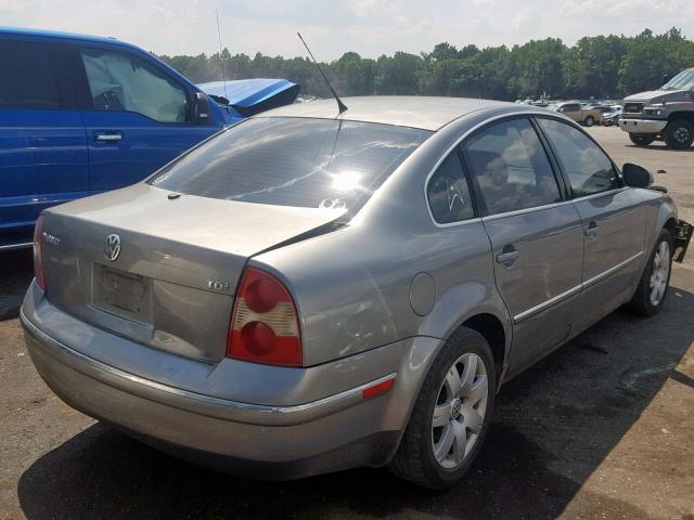 WVWAE63B75E061507 - 2005 VOLKSWAGEN PASSAT GLS SILVER photo 4