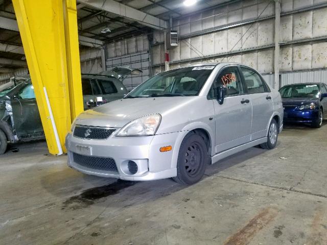 JS2RA62S375354801 - 2007 SUZUKI AERIO GRAY photo 2