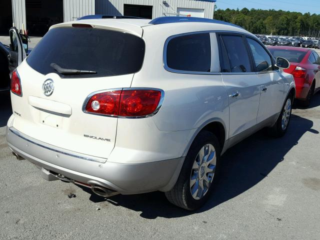 5GAKRDED3CJ423088 - 2012 BUICK ENCLAVE WHITE photo 4