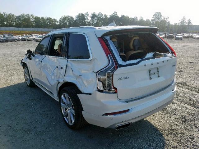 YV4BC0PL1H1149603 - 2017 VOLVO XC90 T8 WHITE photo 3