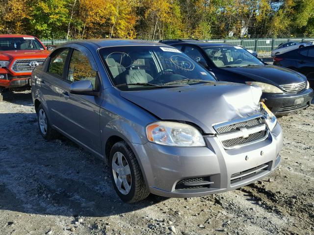 KL1TD56E99B306169 - 2009 CHEVROLET AVEO LS GRAY photo 1