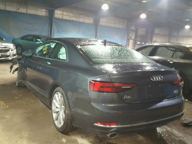 WAUPNAF51JA031145 - 2018 AUDI A5 PREMIUM GRAY photo 3