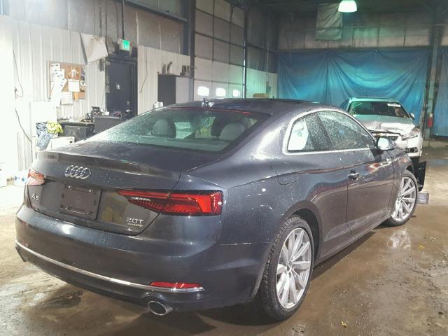 WAUPNAF51JA031145 - 2018 AUDI A5 PREMIUM GRAY photo 4