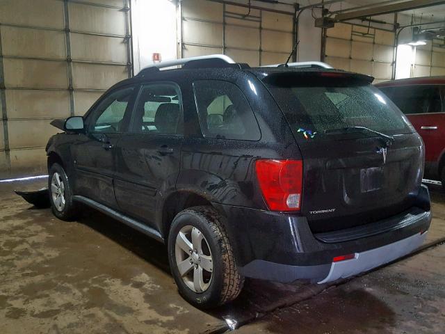 2CKDL63FX76234409 - 2007 PONTIAC TORRENT BLACK photo 3