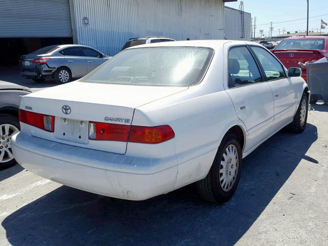 4T1BG22K21U771709 - 2001 TOYOTA CAMRY CE WHITE photo 4