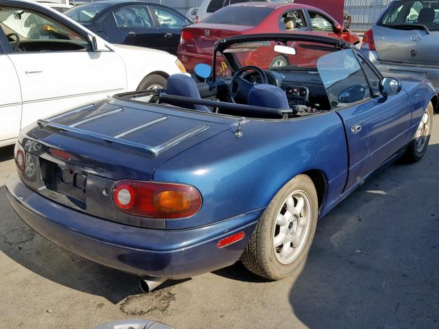 JM1NA3510L0153715 - 1990 MAZDA MX-5 MIATA BLUE photo 4