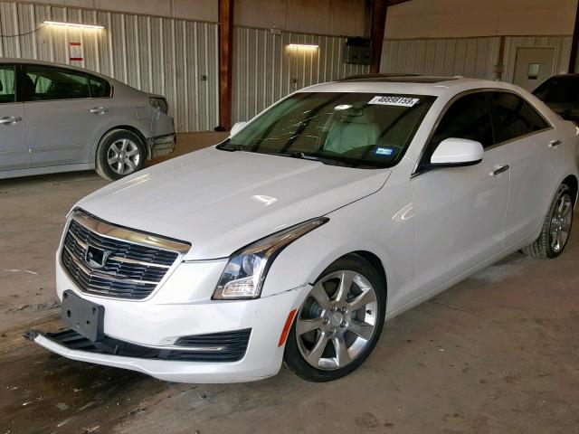 1G6AA5RA3F0138816 - 2015 CADILLAC ATS WHITE photo 2