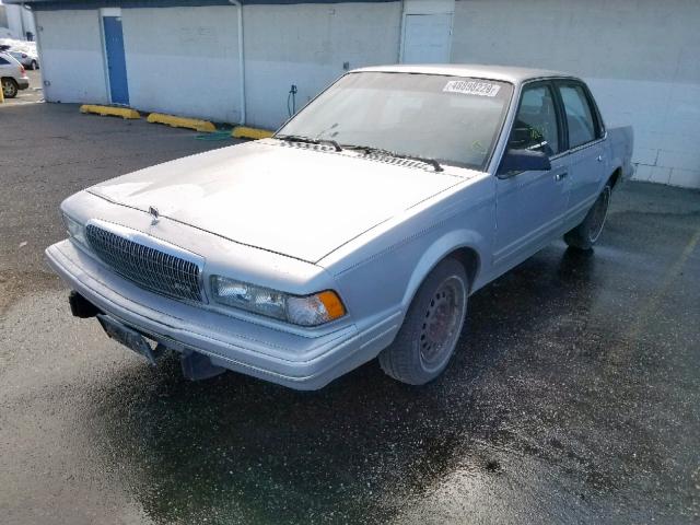 1G4AG55N0P6493490 - 1993 BUICK CENTURY SP BLUE photo 2