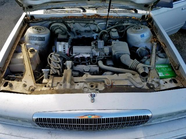 1G4AG55N0P6493490 - 1993 BUICK CENTURY SP BLUE photo 7