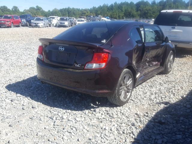 JTKJF5C75C3031121 - 2012 TOYOTA SCION TC 栗色 照片 4