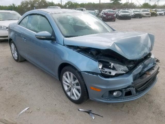 WVWBW8AH5DV006220 - 2013 VOLKSWAGEN EOS KOMFOR BLUE photo 1