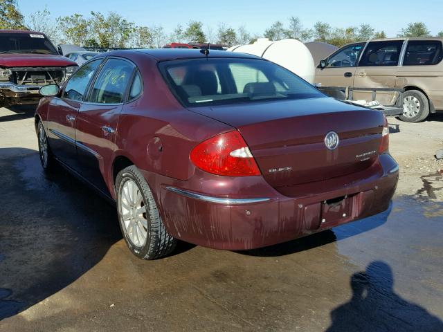 2G4WE587271176312 - 2007 BUICK LACROSSE C MAROON photo 3