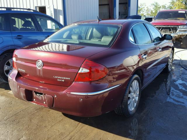 2G4WE587271176312 - 2007 BUICK LACROSSE C MAROON photo 4