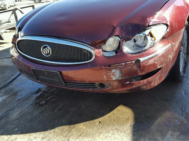 2G4WE587271176312 - 2007 BUICK LACROSSE C MAROON photo 9