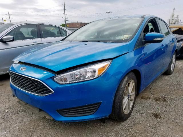 1FADP3F29GL403190 - 2016 FORD FOCUS SE BLUE photo 2