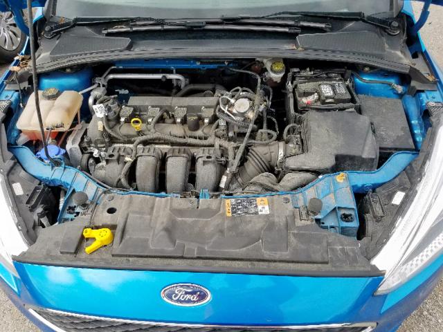 1FADP3F29GL403190 - 2016 FORD FOCUS SE BLUE photo 7