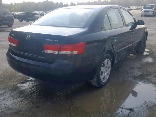 KMHET46CX6A109912 - 2006 HYUNDAI SONATA GL BLACK photo 4