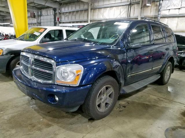 1D4HB58D24F127839 - 2004 DODGE DURANGO LI BLUE photo 2