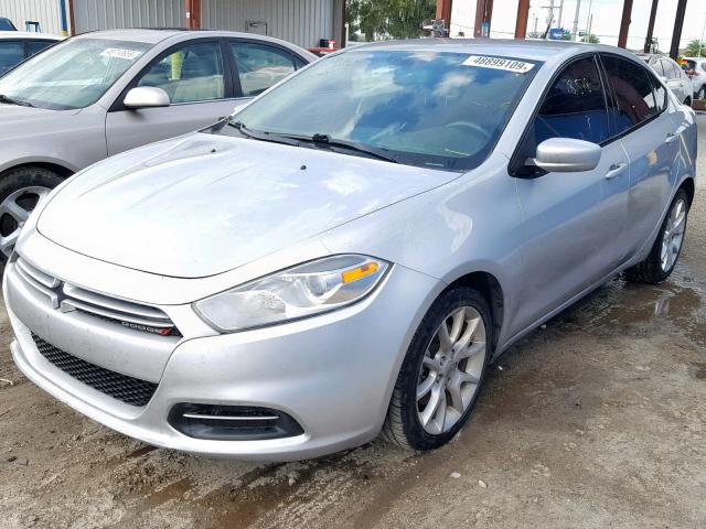 1C3CDFBA9DD230987 - 2013 DODGE DART SXT SILVER photo 2