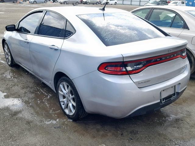 1C3CDFBA9DD230987 - 2013 DODGE DART SXT SILVER photo 3