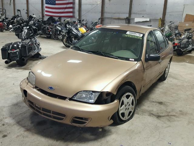 1G1JF5248Y7392396 - 2000 CHEVROLET CAVALIER L GOLD photo 2