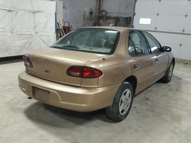 1G1JF5248Y7392396 - 2000 CHEVROLET CAVALIER L GOLD photo 4