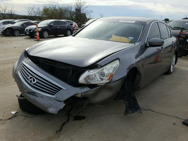 JN1CV6AP0DM723166 - 2013 INFINITI G37 BASE GRAY photo 2