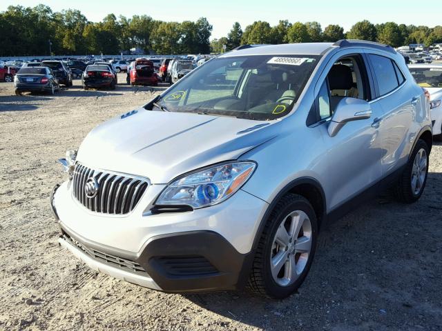 KL4CJASBXFB268379 - 2015 BUICK ENCORE SILVER photo 2