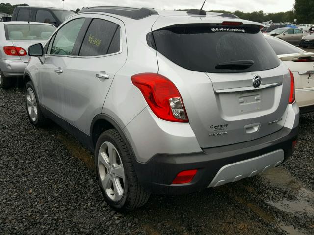 KL4CJASBXFB268379 - 2015 BUICK ENCORE SILVER photo 3