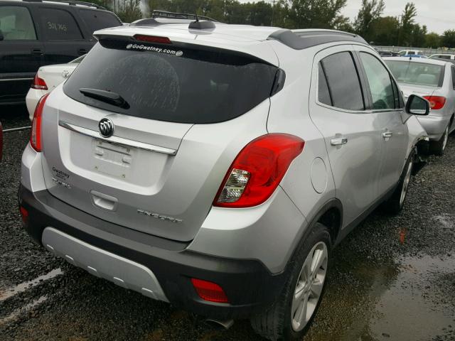 KL4CJASBXFB268379 - 2015 BUICK ENCORE SILVER photo 4