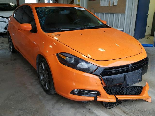 1C3CDFBAXDD334808 - 2013 DODGE DART SXT ORANGE photo 1