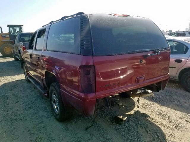 1GKFK66U44J130708 - 2004 GMC YUKON XL D BURGUNDY photo 3