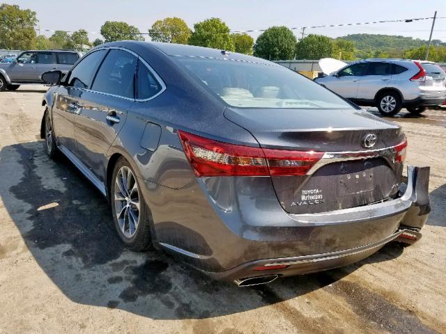 4T1BK1EB8GU202442 - 2016 TOYOTA AVALON XLE GRAY photo 3