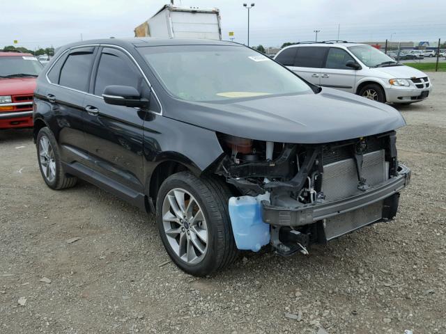 2FMTK3K82FBB08442 - 2015 FORD EDGE TITAN BLACK photo 1