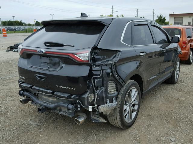 2FMTK3K82FBB08442 - 2015 FORD EDGE TITAN BLACK photo 4