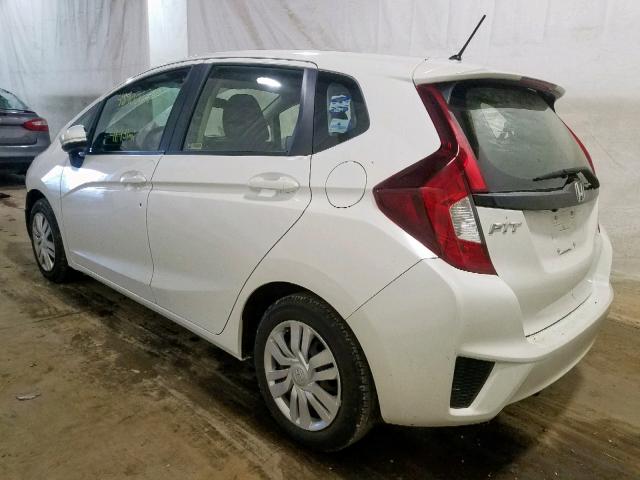 JHMGK5H56GX017682 - 2016 HONDA FIT LX WHITE photo 3