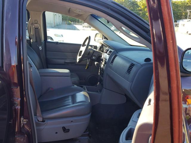 1D4HB58D24F118395 - 2004 DODGE DURANGO LI MAROON photo 5