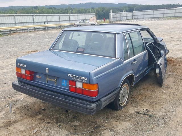 YV1GX8745G2008900 - 1986 VOLVO 760 GLE BLUE photo 4