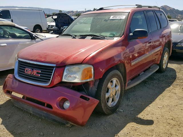 1GKDS13S622481608 - 2002 GMC ENVOY RED photo 2