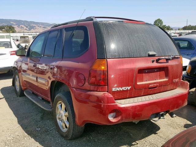 1GKDS13S622481608 - 2002 GMC ENVOY RED photo 3