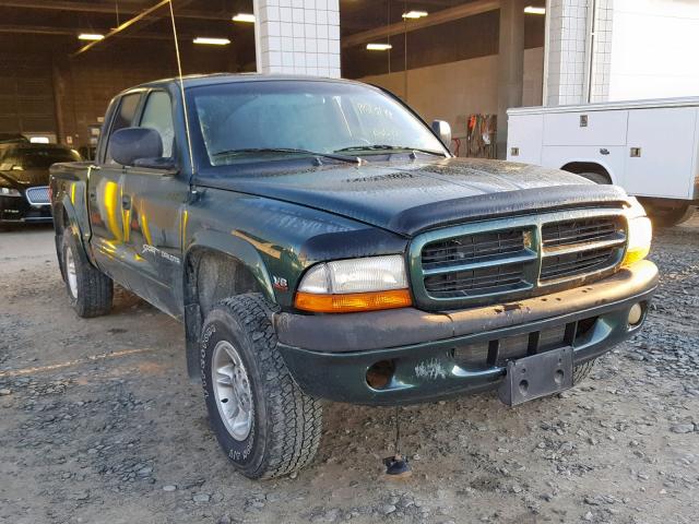 1B7GG2AN0YS635901 - 2000 DODGE DAKOTA QUA GREEN photo 1