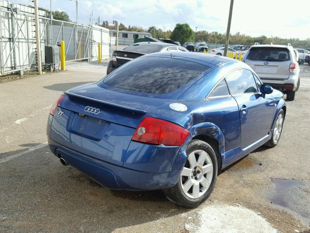 TRUSC28N831014700 - 2003 AUDI TT BLUE photo 4