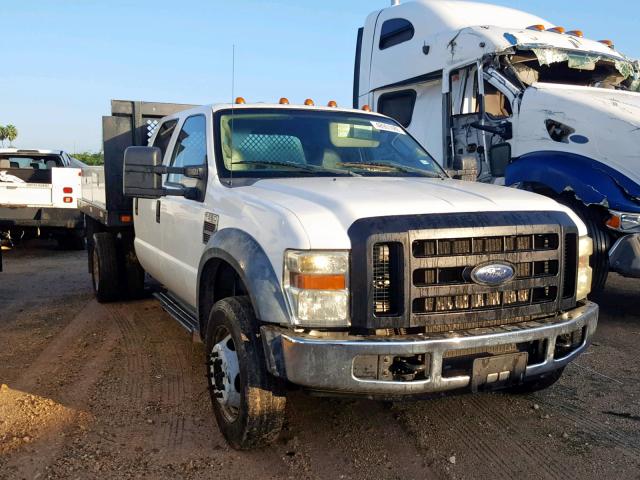 1FDAW56R28EC31482 - 2008 FORD F550 SUPER WHITE photo 1