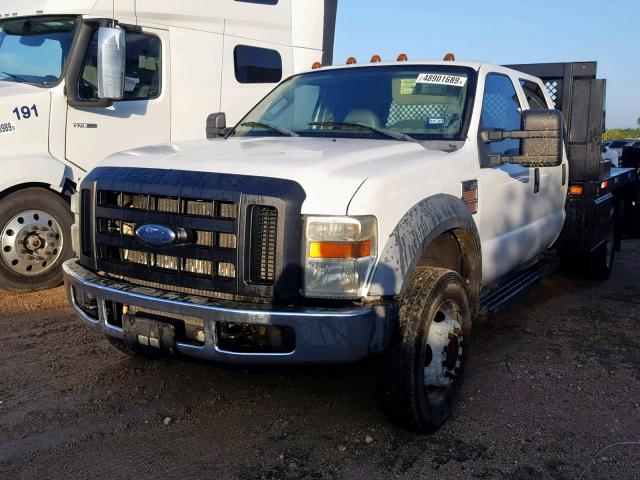 1FDAW56R28EC31482 - 2008 FORD F550 SUPER WHITE photo 2