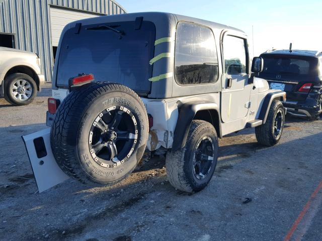 1J4FA49S23P359617 - 2003 JEEP WRANGLER / WHITE photo 4