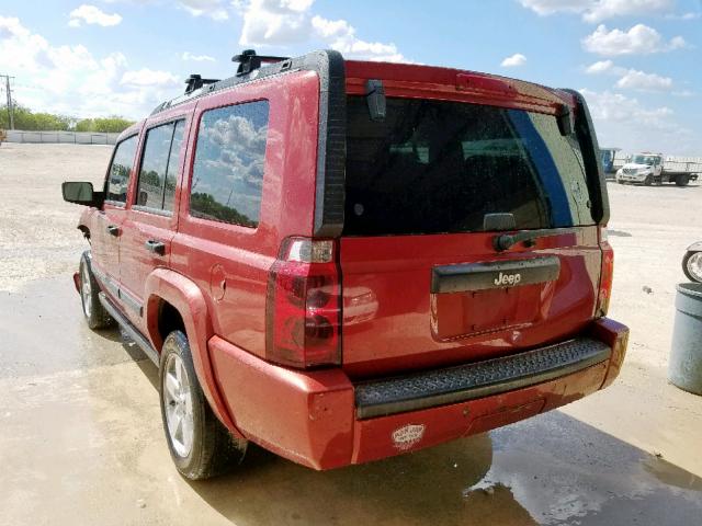 1J8HH48N56C254287 - 2006 JEEP COMMANDER წითელი ფოტო 3